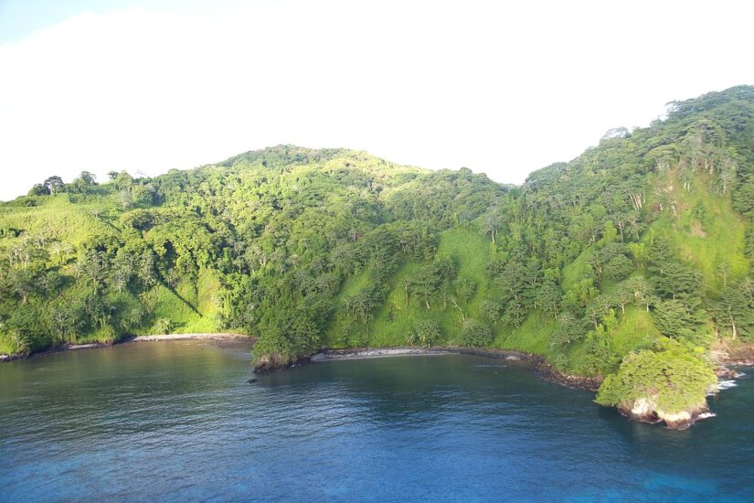 Isla del coco en Costa Rica. Foto por The TerraMar Project. Wikimedia Commons.