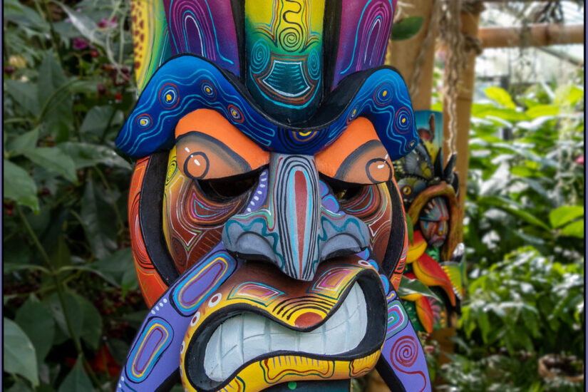 Máscaras de la fiesta de los diablitos. Foto por Maureen Barlin. Flickr.